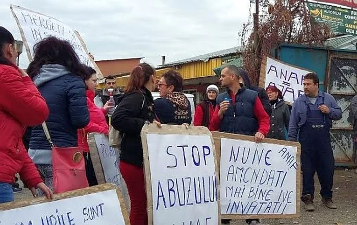 Protest al comercianţilor la Galaţi. Foto: Facebook