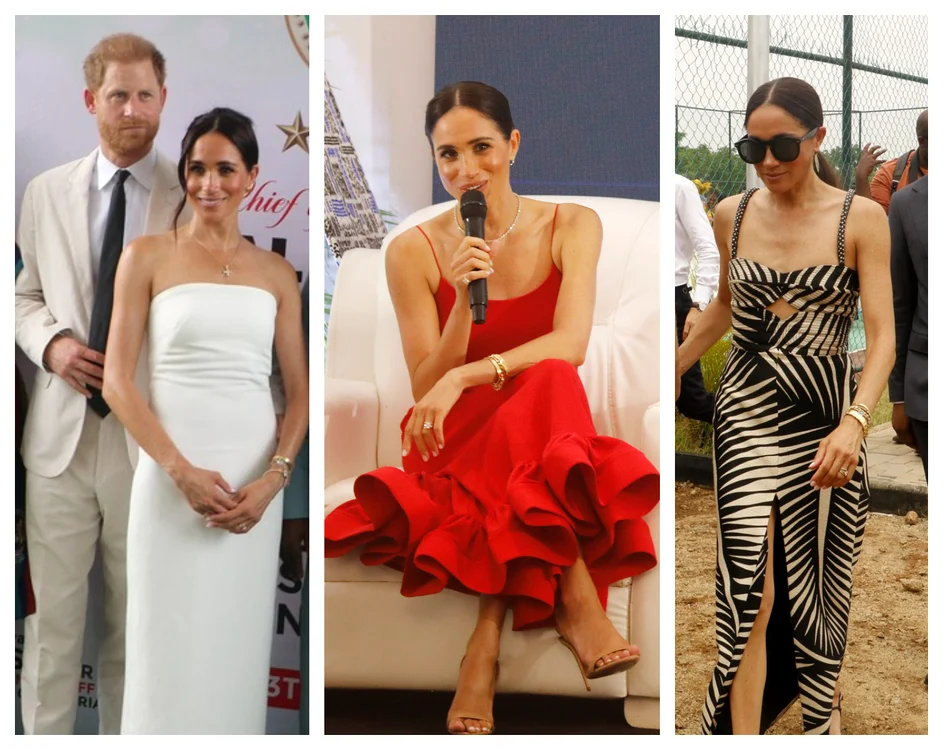 Meghan Markle în Nigeria colaj jpg