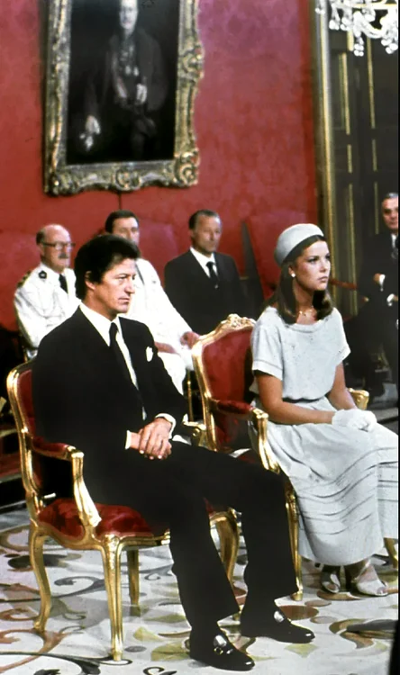 Prințesa Caroline de Monaco și Philippe Junot foto Vogue Franța