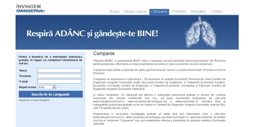 Formular de înscriere în campanie
