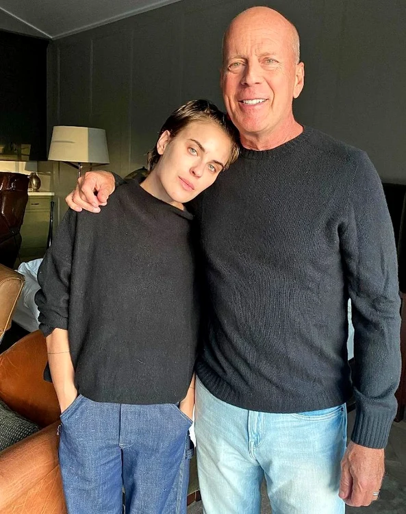 Talullah și tatăl ei, Bruce Willis
