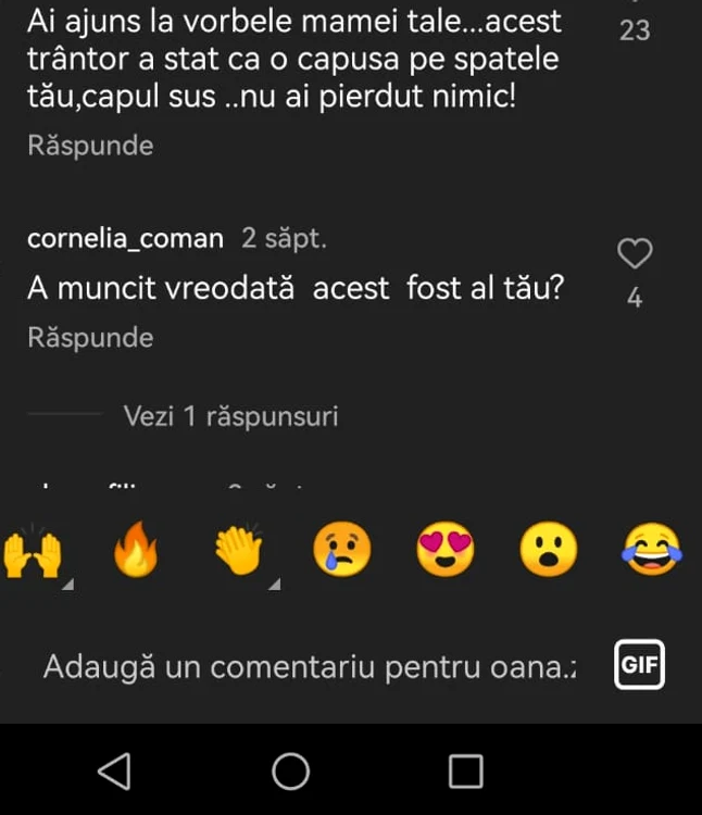 Comentariile internauților / foto: Instagram