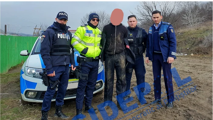 Cei patru polițiști care l-au capturat pe ciobanul FOTO Sidepol Bacău