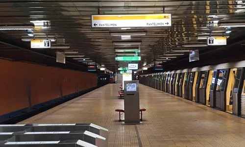 Stația de metrou Pantelimon era goală astăzi, de 1 Mai, semn că bucureștenii au înțeles să stea acasă jpeg