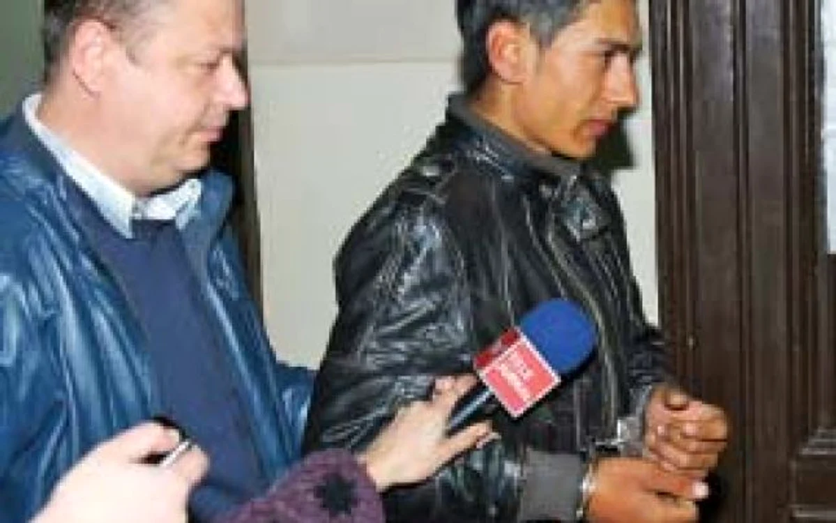 În momentul arestării, după un jaf, în 2010