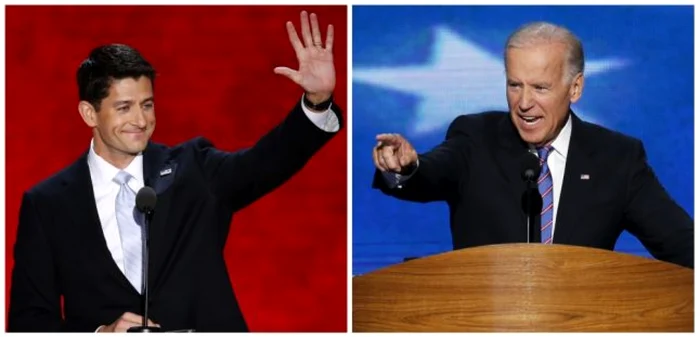 Republicanul Paul Ryan şi democratul Joe Biden