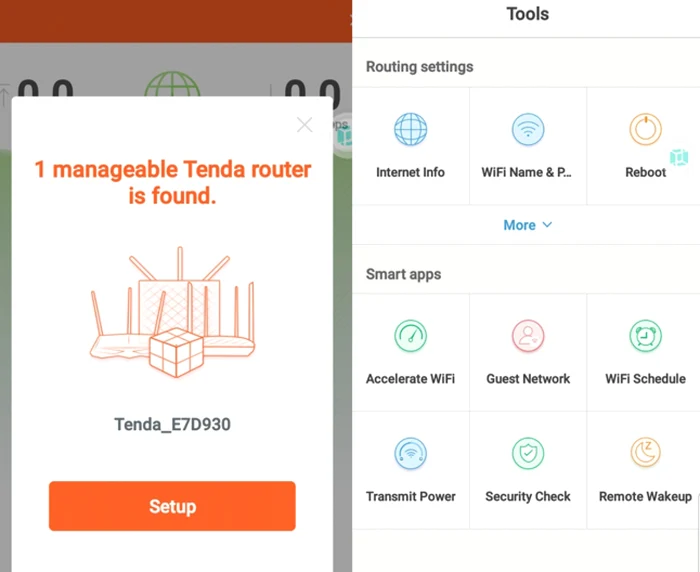 Router Tenda AC6 AC1200 interfata aplicatie