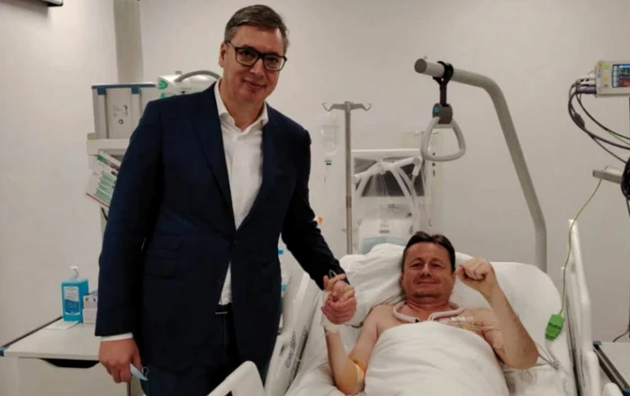 Președintele sârb l-a vizitat pe ministru în spital/FOTO:X