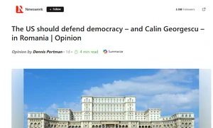 Articolul Newsweek despre Călin Georgescu încă mai poate fi citit pe MSN FOTO captură MSN