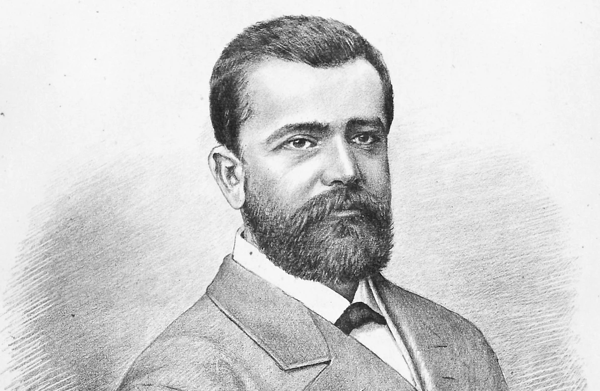 Nicolae Fleva, litografie din 1881 (© Biblioteca Judeţeană „V.A. Urechia” Galaţi / Wikimedia Commons)