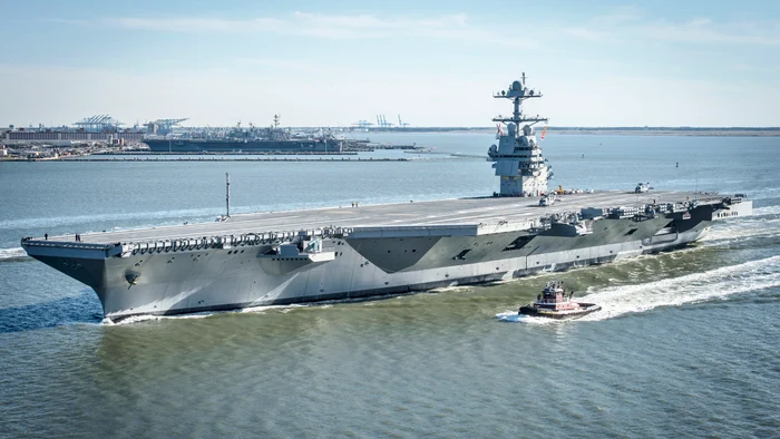 USS Gerald R Ford va efectua exerciții în Oceanul Atlantic alături de țări din NATO Foto Wikipedia