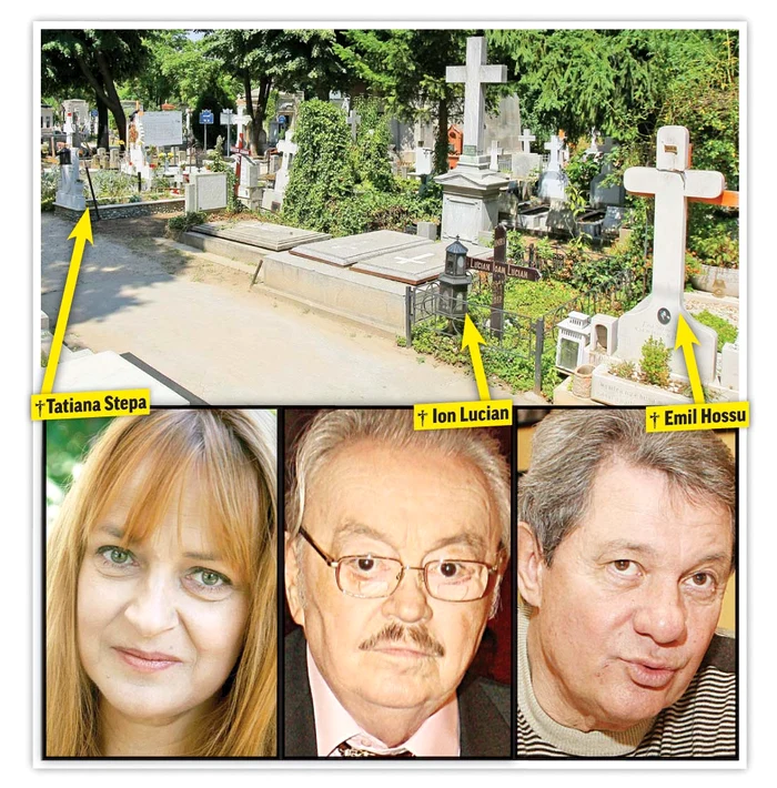 Directorul Teatrului Naţional şi Lamia, fiica marelui actor, au făcut ultimele pregătiri la Cimitirul BelluFoto: Dorin Constanda