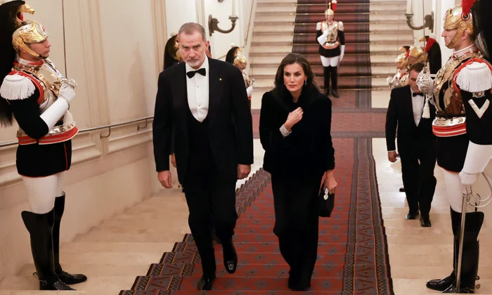 Regele Felipe și Regina Letizia la dineul de gală de la Roma, Italia, în rochie de la un brand de masă   profimedia 0945642160 jpg