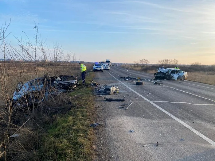 Accidentul a avut loc pe centura de ocolire a Timişoarei FOTO Amator