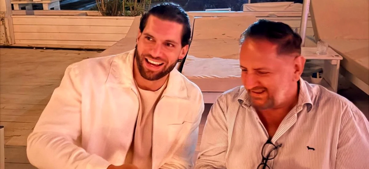Florian Munteanu și promoterul Eduard Irimia 