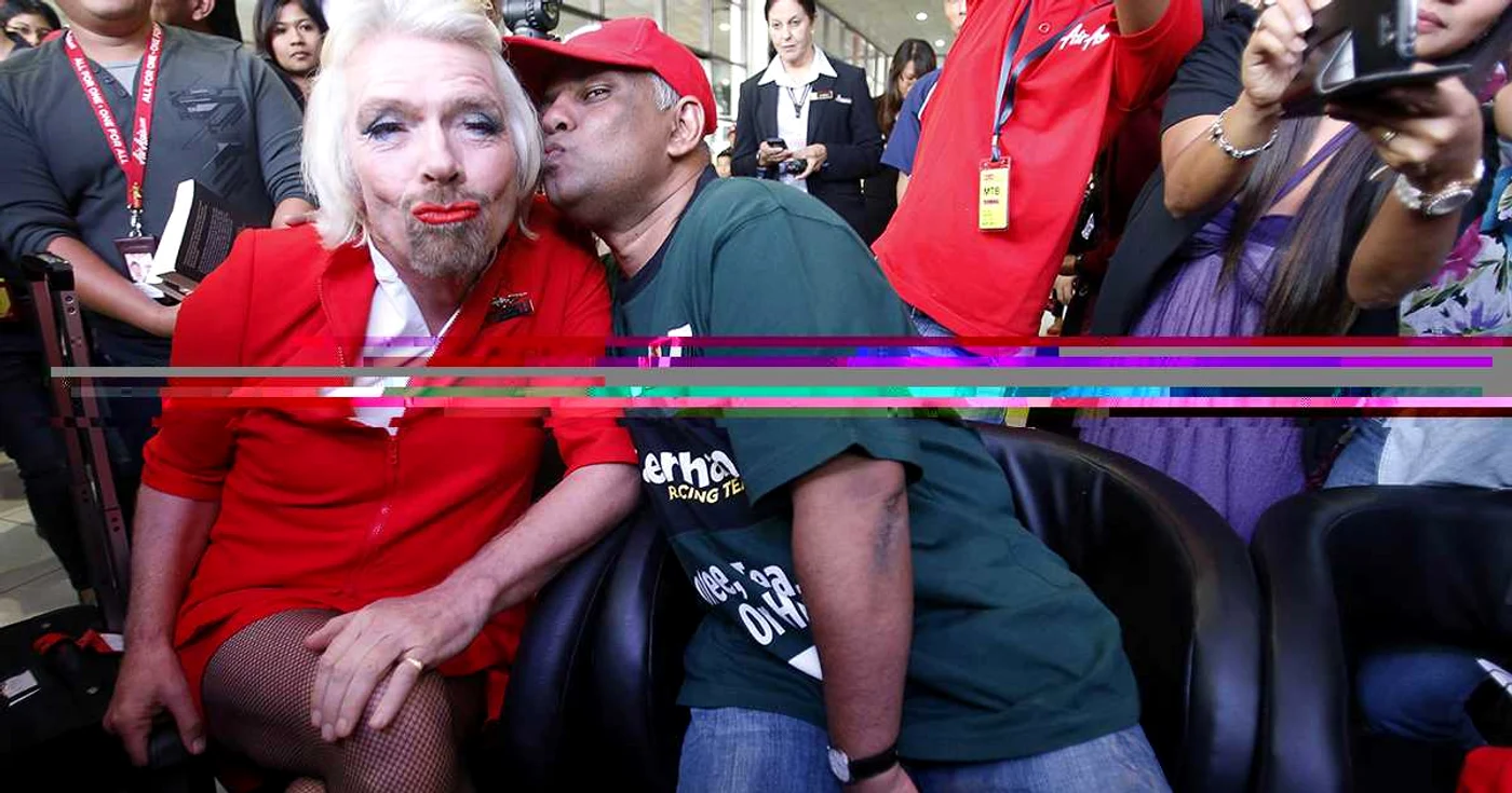 Branson a fost „stewardesă” pe un zbor Perth - Kuala Lumpur FOTO Reuters