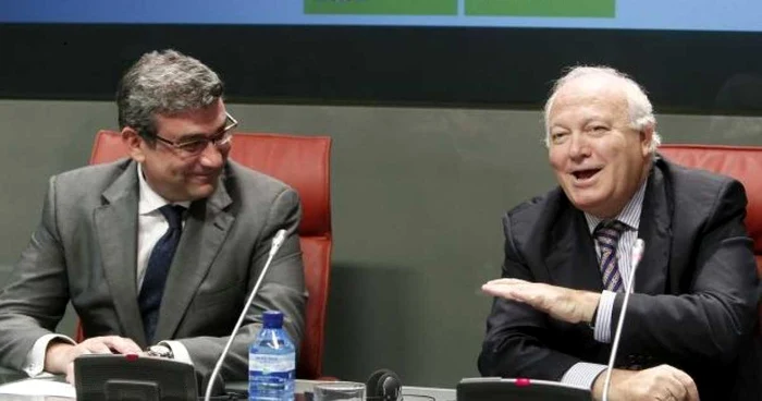 Teodor Baconschi şi Miguel Angel Moratinos  sursa: La Informacion