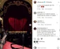 Alina Ceușan s-a pozat cu picioarele pe balustradă, în lojă la teatru foto: Instagram
