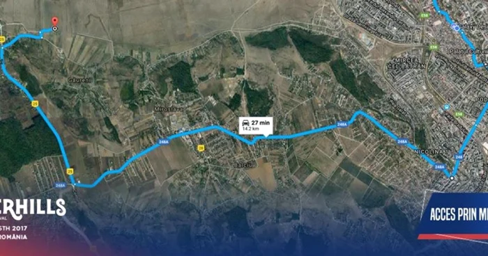 Hărţi trasee spre Afterhills FOTO Organizatori