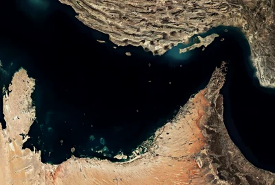 Strâmtoarea Ormuz, imagine din satelit FOTO shutterstock jpg