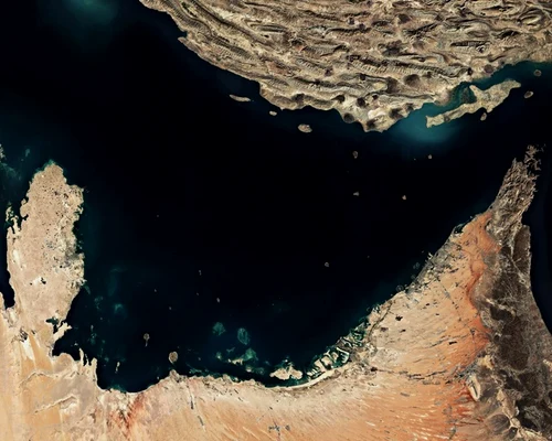 Strâmtoarea Ormuz, imagine din satelit FOTO shutterstock jpg