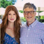 bill gates si fiica sa foto arhiva