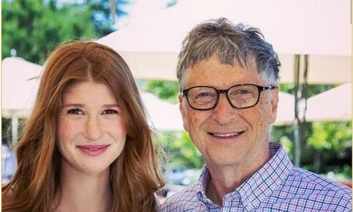 bill gates si fiica sa foto arhiva
