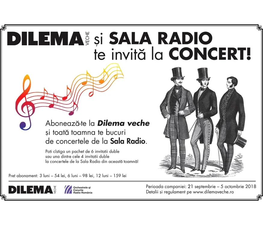 Cîştigă invitaţii la concertele Sala Radio din această toamnă! jpeg