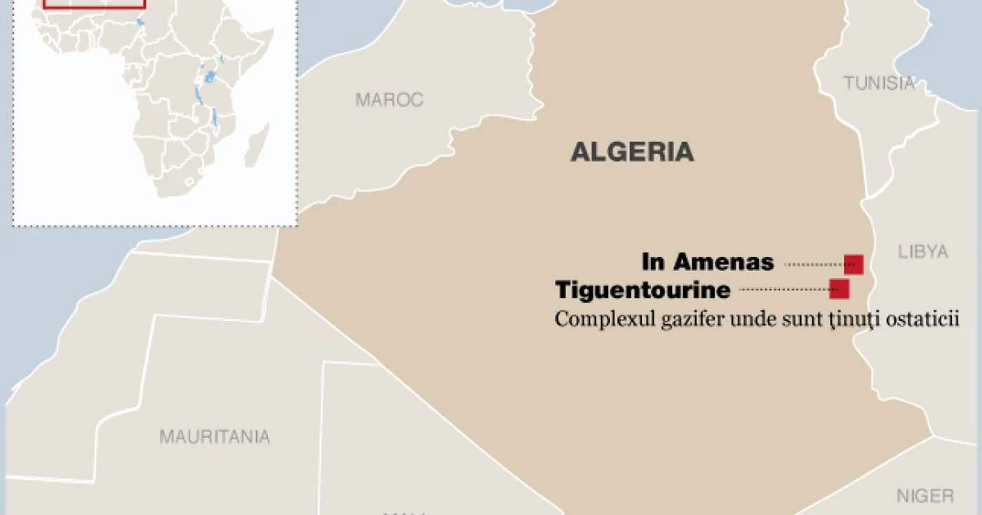 Harta Algeria FOTO Adevărul