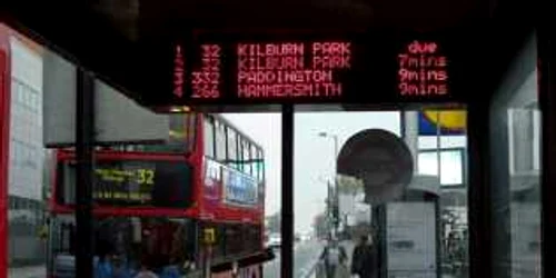 London bus stop