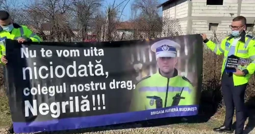 Ionuț Negrilă a fost înmormântat duminică, la Caracalfoto: captură YouTube