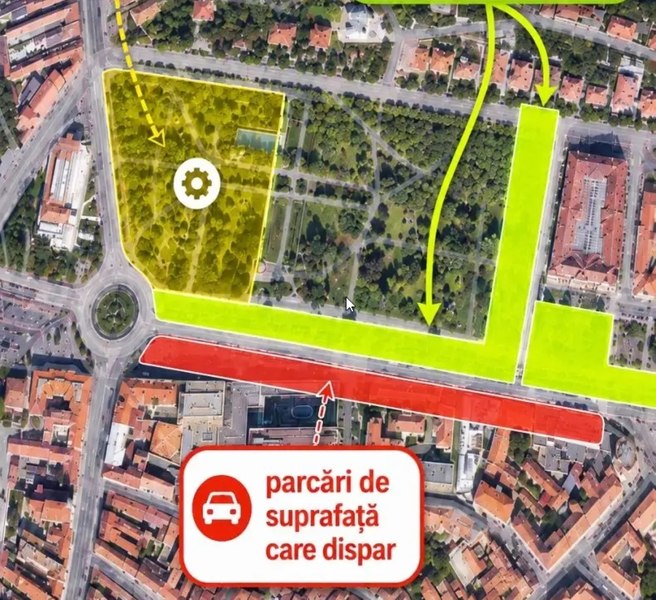 Parcările supraterane din centrul Brașovului vor dispărea. Ce va fi construit în locul lor