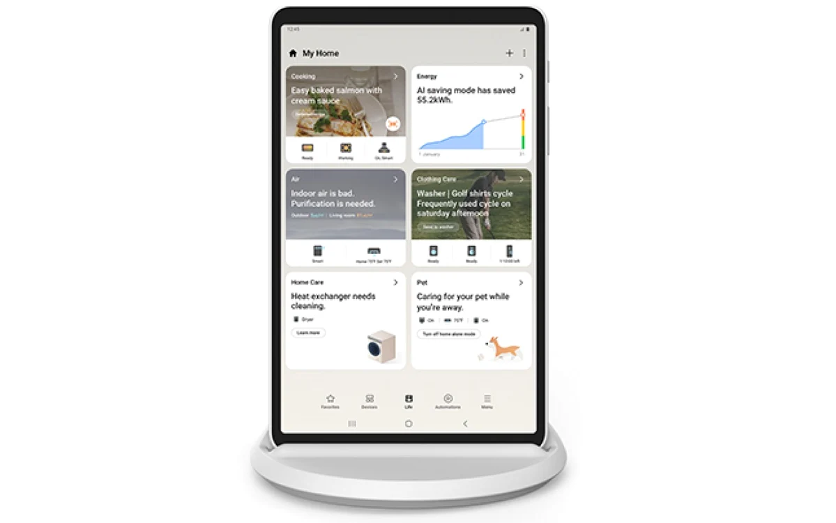 Samsung Home Hub.