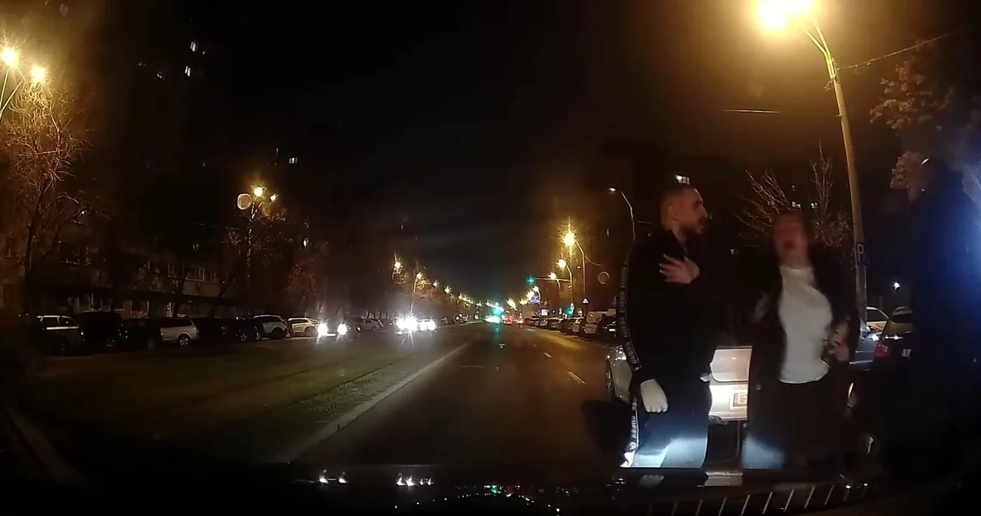 Bătaie în trafic, în București FOTO Captură video