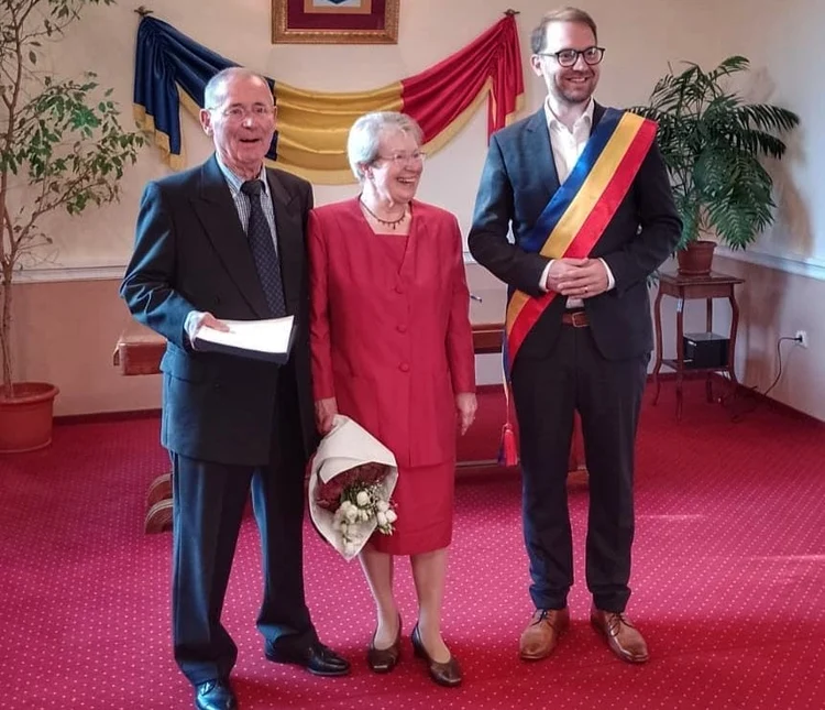 Richard și Helga la Primăria Timișoara FOTO Dominic Fritz