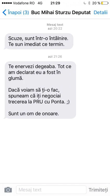 mesaje sturzu