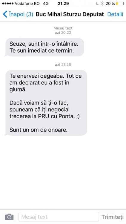 mesaje sturzu