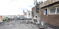 Blocul afectat de drona rusească FOTO: Administrația Prezidențială
