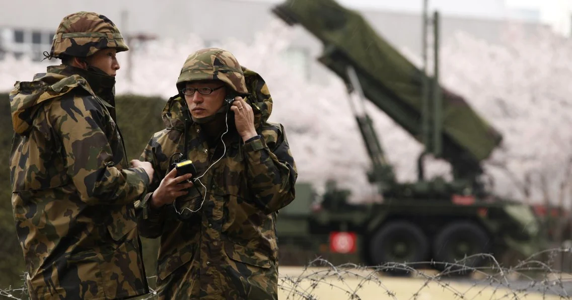 În faţa Ministerului Apărării de la Tokio au fost mobilizate rachete Patriot încă din aprilie 2012. FOTO