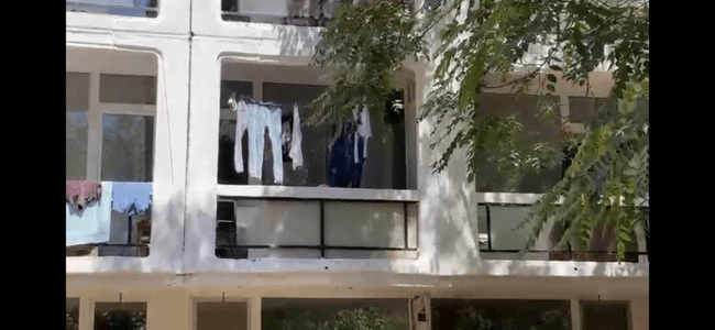 Balconul camerei de hotel în care stăteau Alina și Loredana FOTO Antonia Ispas