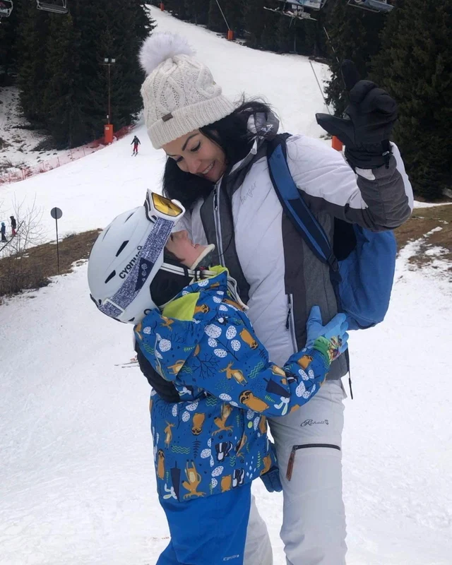 Silvia Lăuneanu și fiul său