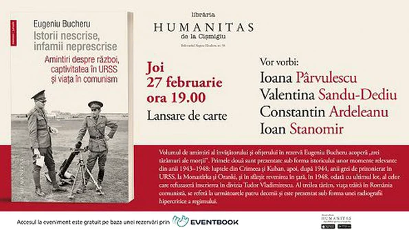 Lansare de carte/ „Istorii nescrise, infamii neprescrise Amintiri despre război, captivitatea în URSS și viața în comunism” jpeg