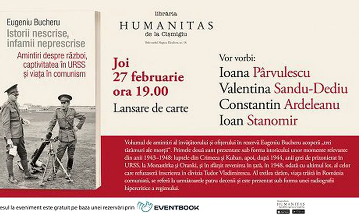 Lansare de carte/ „Istorii nescrise, infamii neprescrise  Amintiri despre război, captivitatea în URSS și viața în comunism”  jpeg
