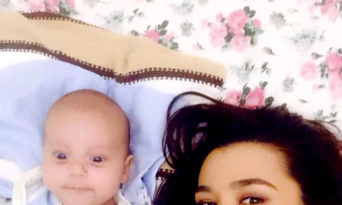 Băieţelul îi răpeşte mai tot timpul mamei sale, sexoasa Claudia jpeg