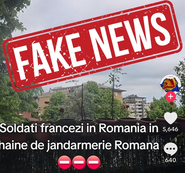 Dezinformare pe platforma TikTok, cu privire la militarii francezi din România care „pregătesc un război civil”