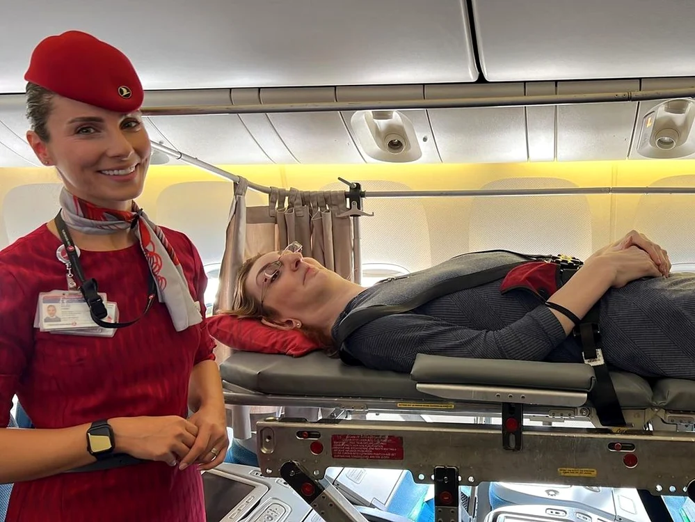 Rumeysa Gelgi a zburat pentru prima oară cu avionul (foto: Instagram)