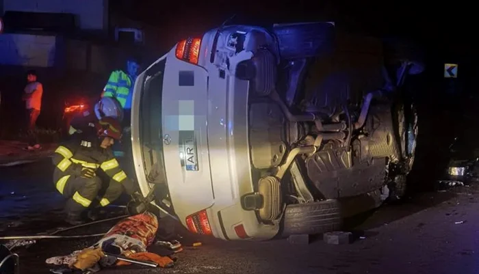 Un grav accident rutier s-a produs în noaptea de vineri spre sâmbătă, 24 iunie, pe DN7 / E81, într-o