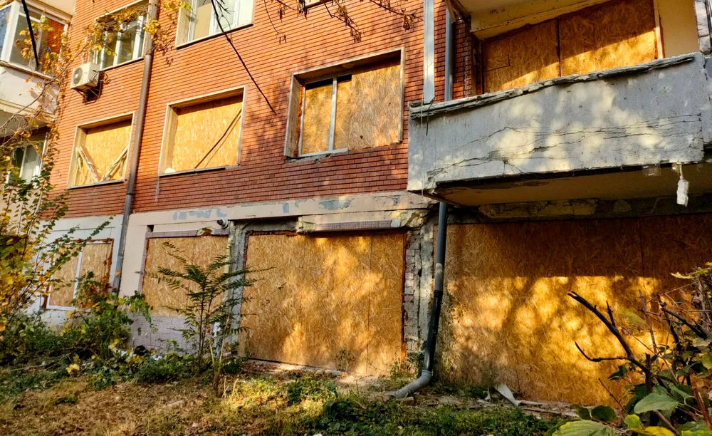 Bloc din Galați, afectat de o explozie FOTO: C.Mazilu