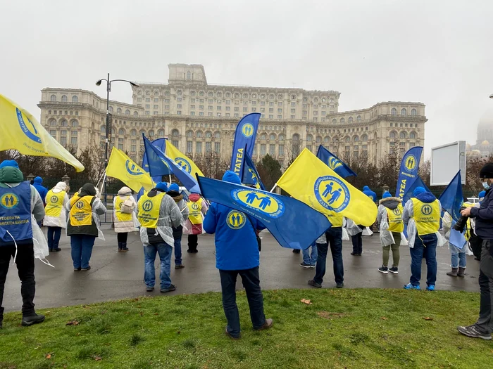 Greva se extinde și în spitale. Foto: Facebook Federația Solidaritatea Sanitară din România