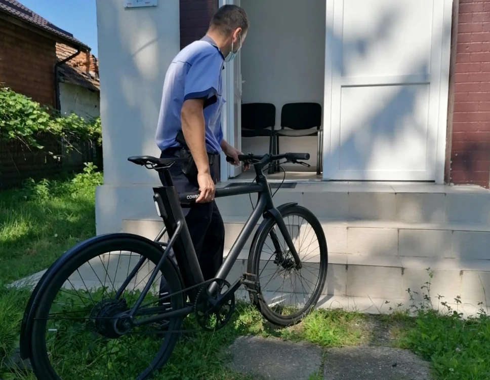 Bicicleta a fost recuperată graţie GPS-ului FOTO: IPJ Argeş
